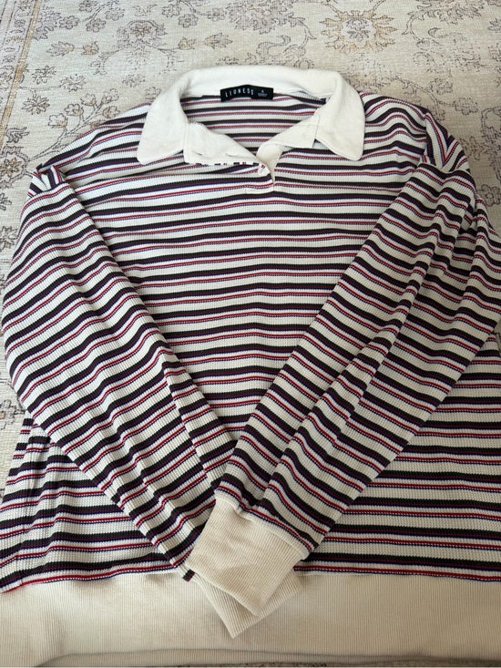 Lioness Tops - Lioness Striped Rugby Jersey